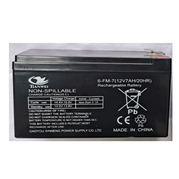 Batería 12 voltios 7 amperios recargable