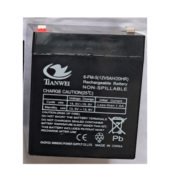 Batería 12 voltios 5 amperios recargable