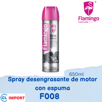 Spray desengrasante de motor con espuma 650ml Flamingo