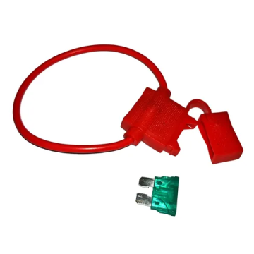 Porta fusible de uña estandar rojo                                         